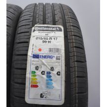 2. Opony 215/65 R17 4x CONTINENTAL 99H EcoContact 6 A0 Letnie 2021 Jak Nowe