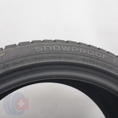 6. Opony 245/40 R19 4x NOKIAN 98V  Snowproof 1 Zimowe 2023/24 6,8-6,2mm
