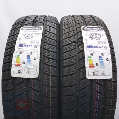 Opony 215/60 R16C 2x CONTINENTAL 103/101T VanContact Winter Zimowe 2021 Nieużywane