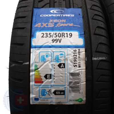 2. Opony 235/50 R19 4x COOPER 99V Zeon 4xS Sport Letnie 2021 Jak Nowe Nieużywane