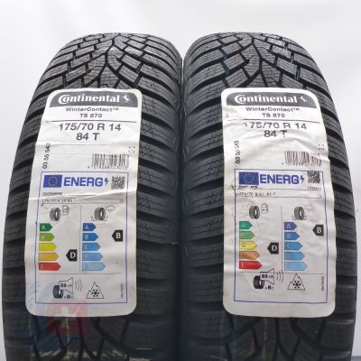 4. Opony 175/70 R14 4x CONTINENTAL 84T WinterContact TS 870 Zimowe 2022/23 