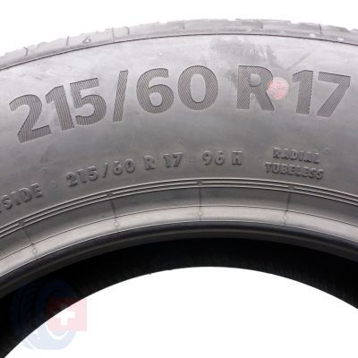 6. Opony 215/60 R17 4x CONTINENTAL 96H EcoContact 6 Letnie 2020 Jak Nowe