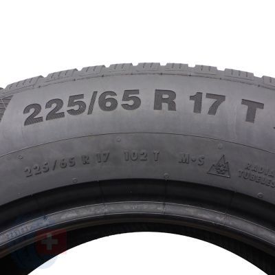 8. 4 x CONTINENTAL 225/65 R17 102T WinterContact TS850P SUV Zima 2015 5,8-6,2mm