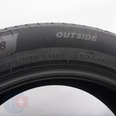 6. Opony 215/55 R18 2x MICHELIN 99V XL Primacy 4 S1 Letnie 2020 6,2-6,5mm