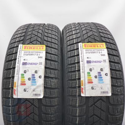 3. Opony 215/55 R17 4x PIRELLI 94H Winter Sottozero 3 Zimowe 2023