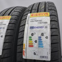 2. Opony 195/75 R16C 2x PIRELLI 110/108R Carrier Letnie 2023 Nieużywane