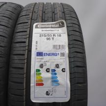 3. Opony 215/55 R18 4x CONTINENTAL 95T EcoContact6 Letnie 2023 Nieużywane Jak Nowe