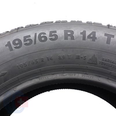 7. Opony 195/65 R14 4x CONTINENTAL 89T ContiWinterContact TS 850 Zimowe 2017 Nieużywane  