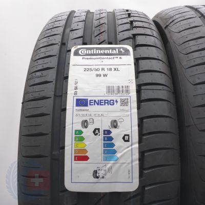 2. 225/50 R18 2x CONTINENTAL 99W XL PremiumContact 6 BMW Letnie 2024