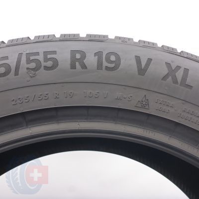 5. Opony 235/55 R19 2x CONTINENTAL 105V XL WinterContact TS870P Zimowe 2022 6,6-7,2mm