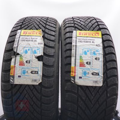 6. Opony 195/45 R16 4x PIRELLI 84H XL Cinturato Winter Zimowe 2019 Nieużywane