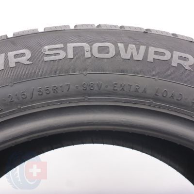 7. Opony 215/55 R17 4x NOKIAN 98V XL WR Snofproof P Zimowe 2021 8,5-8mm