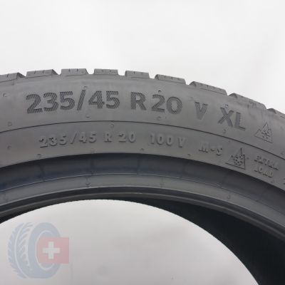 7. Opony 235/45 R20 4x CONTINENTAL100V XL WinterContact TS 870 P SEAL Zimowe 2022 7,8-7,2mm 