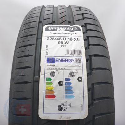 Opona 225/45 R19 1x CONTINENTAL 96W XL PremiumContact 6 Letnia 2023