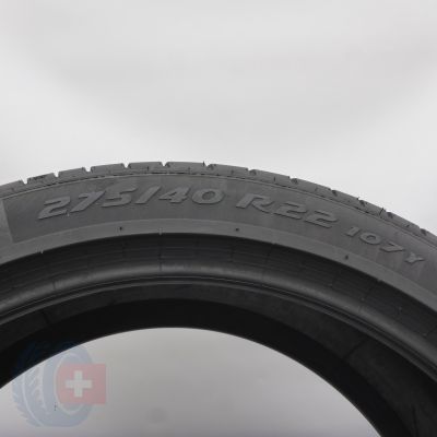 4. Opony 275/40 R22 2x PIRELLI 107Y XL BMW PZero RunFlat Letnie 2019 5,8mm