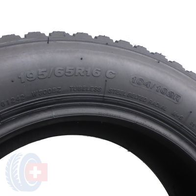 5. 2 x BRIDGESTONE 195/65 R16C 104/102R Blizzak W800 Zima 2010 6,8-7,5mm