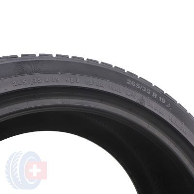 5. 2 x CONTINENTAL 265 /35 R19 98V XL ContiWinterContact TS 830 P M0 Zima 5.8-6mm 