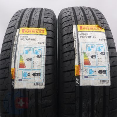 3. Opony 195/75 R16C 4x PIRELLI 107/105T Carrier Letnie 2018 Jak Nowe