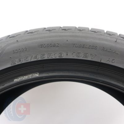 4. Opona 245/45 R19 1x BRIDGESTONE 102Y XL Turanza T005 A0 Silent Letnia 2023 7mm  7mm 