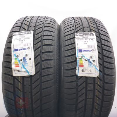 Opony 245/50 R18 2x CONTINENTAL 104V XL WinterContact Ts 870 P Zimowe 2023