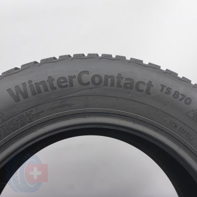 6. Opony 195/65 R15 2x CONTINENTAL 91T WinterContact TS870 Zimowe 2022 7,2-7,8mm
