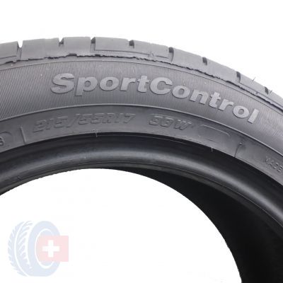 5. 2 x FULDA 215/55 R17 98W Sport Control Lato 7.5-8mm