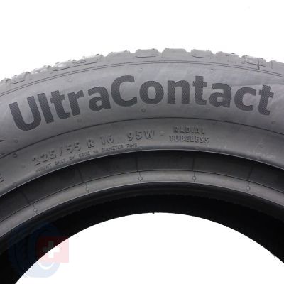 5. Opony 225/55 R16 2x CONTINENTAL 95W UltraContact Letnie 2022 Jak Nowe Nieużywane