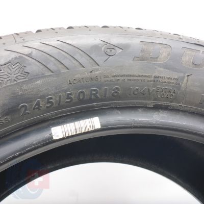 8. Opony 245/50 R18 4x DUNLOP 104V XL SP Winter Sport 4D RFT M0E EXT Zimowe 2018  