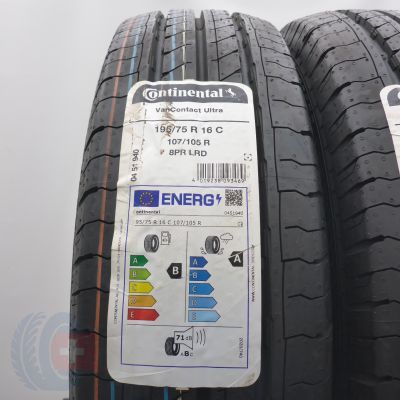 2. Opony 195/75 R16C 2x CONTINENTAL 107/105R VanContact Ultra Letnie 2025 
