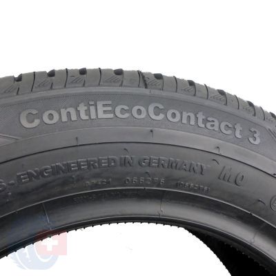 8. 4 x CONTINENTAL 185/65 R15 88T ContiEcoContact 3 M0 Lato 6.8-7.8mm