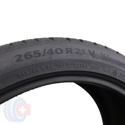 6. 2 x CONTINENTAL  265/40 R21 105V XL 5.8mm WinterContact TS860 S Zima 