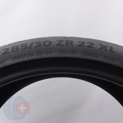 6. Opona 285/30 ZR22 1x CONTINENTAL 101Y  XL SportContact 7 A0 SILET  Letnia 2023 6mm 