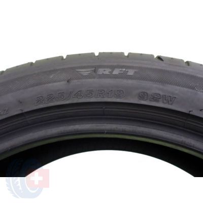 2. Opona 225/45 R19 1x BRIDGESTONE 92W RunFlat BMW Potenza S001 Letnia 2016 7mm