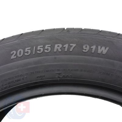 4. 2 szt. Opony 205/55 R17 - Kumho - Lato - Ecowing ES01✩ - 91W