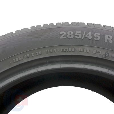 5. Opony 285/45 R20 2x CONTINENTAL 112V XL ContiWinterContact TS 830P Zimowe 2018 7-7,2mm