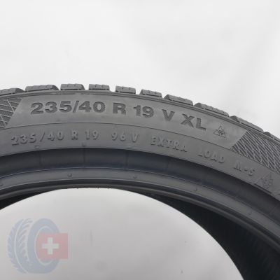 6. Opony 235/40 R19 2x  CONTINENTAL 96V XL WinterContact TS 850 P Zimowe 2020 7-6,8mm 