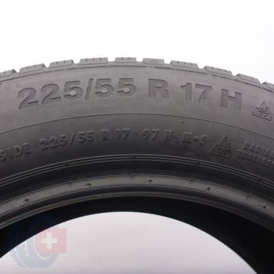 6. Opony 225/55 R17 2x CONTINENTAL 97H WinterContact TS850P BMW MO Zimowe 2021 6,5-6,8mm