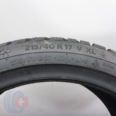 7. Opony 215/40 R17 2x CONTINENTAL 87V WinterContact TS 870 Zimowe 2023 