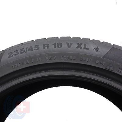 6. Opony 235/45 R18  2x CONTINENTAL 98V XL WinterContact TS 850 P Zimowe 2021 7-7,8mm