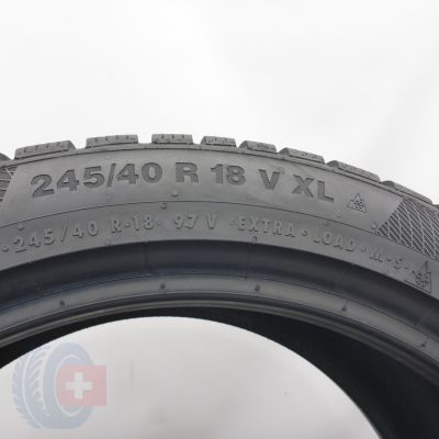 6. Opony 245/40 R18 2x CONTINENTAL 97V XL WinterContact TS 850 P Zimowe 2018 8,2-8mm
