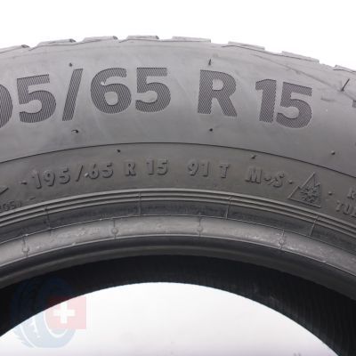 7. Opony 195/65 R15 4x CONTINENTAL 91T WinterContact TS 870 Zimowe 2022 8,2-8,8mm