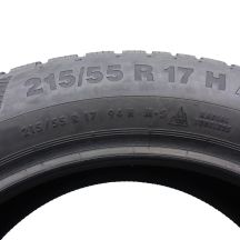 6. Opony 215/55 R17 4x CONTINENTAL 94H WinterContact TS850P zimowe 7,8-8,7mm 2019 Jak Nowe