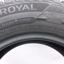 5. Opony 205/70 R15C 2x UNIROYAL 106/104R SnowMax 3 Zimowe 2020 Jak Nowe 7,8-8mm