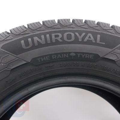 6. Opony 205/70 R15C 2x UNIROYAL 106/104R SnowMax 3 Zimowe 2020 Jak Nowe 7,8-8mm
