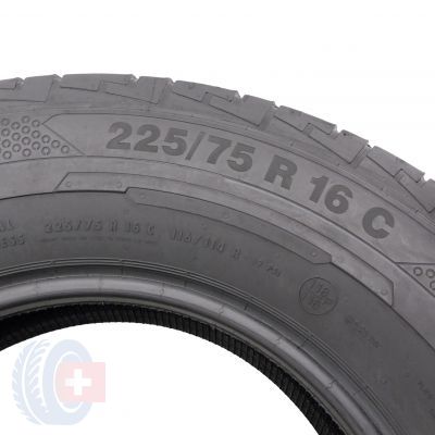 4. 4 x CONTINENTAL 225/75 R16C 116/114R 6-7mm ContiVanContact 100 Lato DOT17