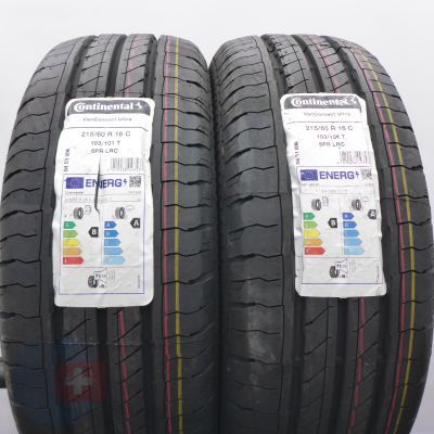 4. Opony 215/60 R16C 4x CONTINENTAL 103/101T VanContact Ultra Letnie 2023, 2024 Nieużywane 