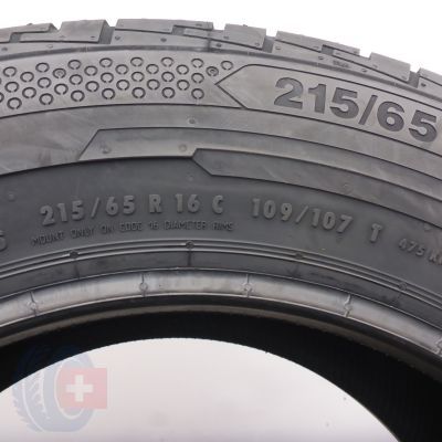 5. Opony 215/65 R16C 2x CONTINENTAL 109/107T ContiVanContact 100 Letnie 2022 Nieużywane