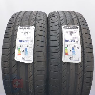 5. Opony 255/60 R18 4x CONTINENTAL 108Y ContiSportContact 5 SUV 2021 Letnie Nieużywane