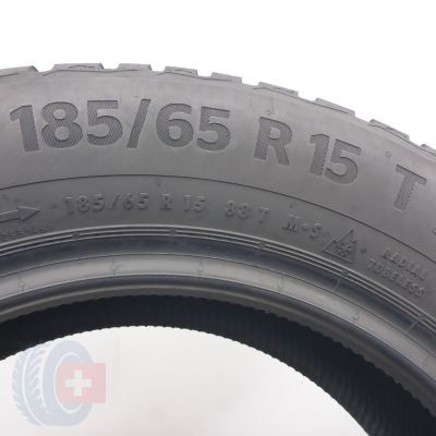 4. Opony 185/65 R15 2x CONTINENTAL 88T WinterContact Ts870 Zimowe 2023 7,2-8mm