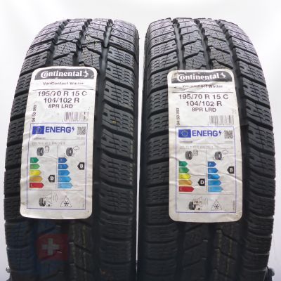 4. Opony 195/70 R15C 4x CONTINENTAL 104/102R VanContact Winter Zimowe 2021/22/23  